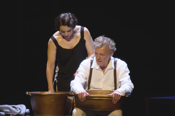 спектакль "Эйнштейн и Маргарита" А. Серебряков, А. Хмельницкая