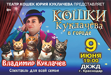 Владимир Куклачёв Спектакль для всей семьи «Кошки Куклачева в городе!»